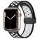 Mobigear Sport Plus Mag Silikon Apple Watch Armband Magnetverschluss - 42/41/40/38 mm - Weiß / Charcoal
