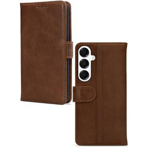 Mobilize Wallet Samsung Galaxy A16 Hülle Echtes Leder Klapphülle Geldbörse - Braun