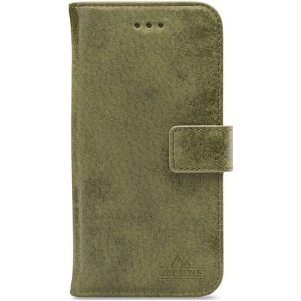 My Style Flex Wallet Samsung Galaxy J4 Plus Hülle Klapphülle Geldbörse - Olive