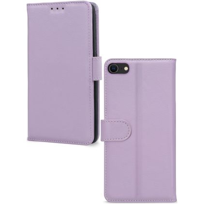 Mobilize Premium Gelly Wallet iPhone SE (2020) Hülle Klapphülle Geldbörse - Lila