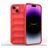 Mobigear Bumpy iPhone 15 Plus Hülle Flexibles TPU Backcover - Rot
