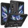 Mobigear Armor Ring Samsung Galaxy Z Fold 4 Hülle Hardcase Backcover Stoßfest mit Ringhalter - Schwarz