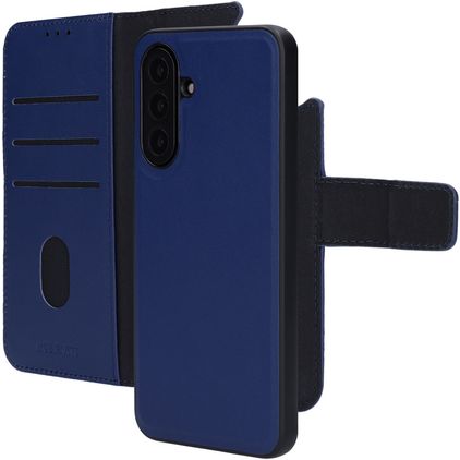 Mobiparts Samsung Galaxy A17 Hülle Echtes Leder Abnehmbare 2in1 Klapphülle Geldbörse - Blau