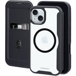 Mobiparts Shield Line iPhone 14 MagSafe Hülle Klapphülle - Schwarz
