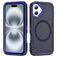 Mobigear Rugged Mag iPhone 16 MagSafe Hülle Hardcase Backcover Stoßfest - Marineblau