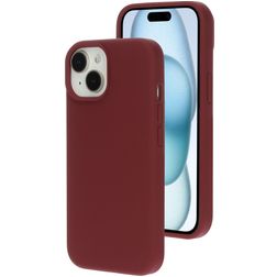 Mobiparts iPhone 15 Silikon Hülle Backcover - Plum Red