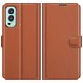 Mobigear Classic OnePlus Nord 2 Hülle Klapphülle Geldbörse - Braun