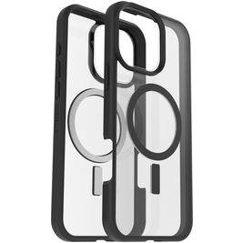 Otterbox React iPhone 16 Pro Max MagSafe Hülle Hardcase Backcover Stoßfest - Transparent / Schwarz