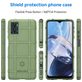 Mobigear Rugged Shield Motorola Moto E22 Hülle Flexibles TPU Backcover Stoßfest - Grün