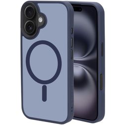 Mobiparts Hardcover iPhone 16 MagSafe Hardcase Backcover - Satin Blue