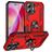 Mobigear Armor Ring iPhone 16 Hülle Hardcase Backcover Stoßfest mit Ringhalter - Rot