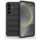 Mobigear Bumpy Samsung Galaxy S25 Hülle Flexibles TPU Backcover - Schwarz