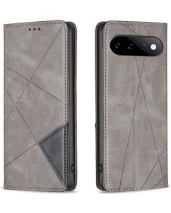 Mobigear Rhombus Slim Google Pixel 11 Hülle Klapphülle - Grau