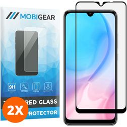 Mobigear Premium Xiaomi Redmi 9C Panzerglas Gehärtetes Glas Displayschutz - Hüllenfreundlich - Schwarz (2er Pack)