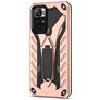 Mobigear Armor Stand Xiaomi Redmi Note 11T Hülle Hardcase Backcover Stoßfest mit Ständer - Roségold
