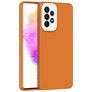 Mobigear Colors Samsung Galaxy A73 Hülle Flexibles TPU Backcover - Cognac