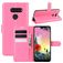 Mobigear Classic LG K50s Hülle Klapphülle Geldbörse - Magenta
