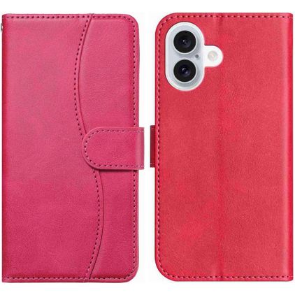 Mobigear S Line iPhone 17 Hülle Klapphülle Geldbörse - Rot