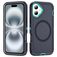 Mobigear Rugged Mag iPhone 16 Plus MagSafe Hülle Hardcase Backcover Stoßfest - Dunkelblau