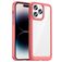 Mobigear Crystal iPhone 14 Pro Max Hülle Hardcase Backcover - Transparent / Rot