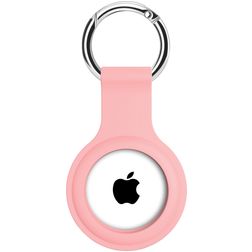 Xccess Keychain Apple AirTag Hülle Flexibles Silikon Schlüsselanhänger - Pink