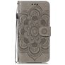 Mobigear Mandala iPhone 11 Hülle Klapphülle Geldbörse - Grau