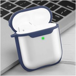 Mobigear Shockproof Apple AirPods 1 Stoßfeste Hardcase Hülle - Dunkelblau