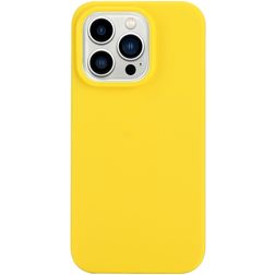 Mobigear Colors iPhone 14 Pro Hülle Flexibles TPU Backcover - Gelb
