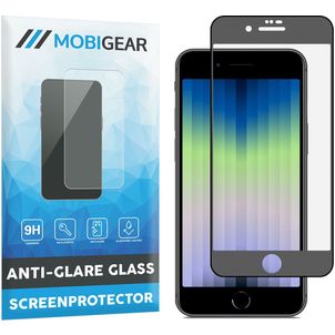 Mobigear Premium iPhone SE (2022) Panzerglas Gehärtetes Glas Displayschutz - Hüllenfreundlich - Schwarz