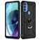 Mobigear Armor Ring Motorola Moto G71 5G Hülle Hardcase Backcover Stoßfest mit Ringhalter - Schwarz