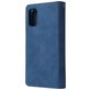 Mobigear Zipper Samsung Galaxy A41 Hülle Klapphülle Geldbörse - Blau