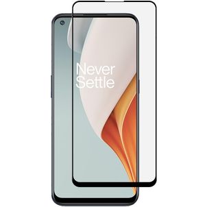 Mobigear Premium OnePlus Nord N100 Panzerglas Gehärtetes Glas Displayschutz - Hüllenfreundlich - Schwarz