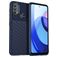 Mobigear Groove Motorola Moto E30 Hülle Flexibles TPU Backcover - Blau