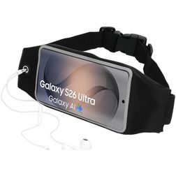 Mobiparts Comfort Fit Belt Handyhalterung Joggen Samsung Galaxy S26 Ultra Sporthülle Neopren Gürtel - Schwarz
