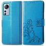 Mobigear Clover Xiaomi 12 Lite Hülle Klapphülle Geldbörse - Blau