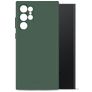 Mobilize Rubber Gelly Samsung Galaxy S24 Ultra Hülle Flexibles TPU Backcover - Matt Green
