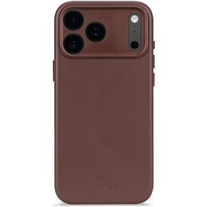 Decoded iPhone 17 Pro Hülle Echtes Leder Backcover Stoßfest - Dark Ruby