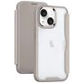 Mobigear Smart Fit iPhone 15 Hülle Hardcase Klapphülle - Grau
