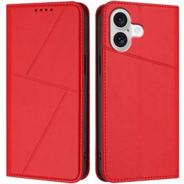 Mobigear Frosted Flip iPhone 17 Hülle Klapphülle Geldbörse - Rot