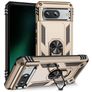Mobigear Armor Ring Google Pixel 8a Hülle Hardcase Backcover Stoßfest mit Ringhalter - Gold