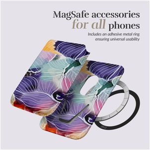 MIO Kartenetui - 3 Karten - MagSafe Kompatibel - Flowers
