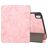 Mobigear Tri-Fold Marble iPad Air 11 Zoll (2025) Hülle Klapphülle + Stifthalter - Pink