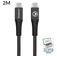 Mobilize Strong Nylon USB-C auf USB-C Kabel 2 m - Schwarz