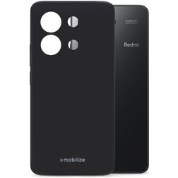 Mobilize Rubber Gelly Xiaomi Redmi Note 13 4G Hülle Flexibles TPU Backcover - Schwarz