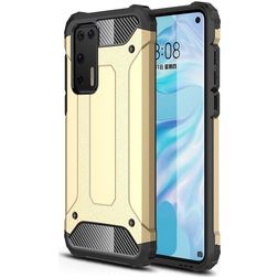 Mobigear Outdoor Huawei P40 Hülle Hardcase Backcover Stoßfest - Gold