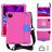 Mobigear HexStrap iPad Air 5 (2022) Hülle Kunststoff,EVA Schaum Backcover + Stifthalter + Schulterträger + Ständer - Pink