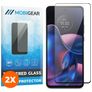 Mobigear Premium Motorola Edge (2022) Panzerglas Gehärtetes Glas Displayschutz - Hüllenfreundlich - Schwarz (2er Pack)
