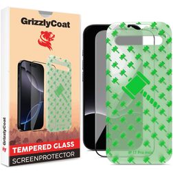 GrizzlyCoat Easy Align iPhone 17 Pro Panzerglas Displayschutz - Hüllenfreundlich + Montagerahmen