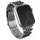 Burga Chic Royal Edelstahl Apple Watch Armband Faltschließe - 42/41/40/38 mm - Silber