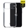 Mobilize Shatterproof iPhone 12 Mini Hülle Hardcase Backcover Stoßfest - Transparent / Schwarz